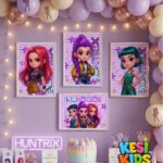 Posters y Cartel de Bienvenidos editable de Huntrix