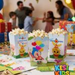 Caja de Popcorn de Plim Plim (simple y editable)
