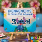 Posters y Cartel de Bienvenidos editable de Stitch