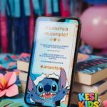 Invitación Digital Editable de Stitch
