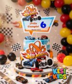 Topper de Torta Editable de Hot Wheels